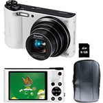 Câmera Digital Samsung WB150F 14.2MP C/ 18x de Zoom Óptico Cartão 8GB Branca