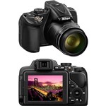 Ficha técnica e caractérísticas do produto Câmera Digital Semi-profissional Nikon Coolpix P600 com 16.1MP Zoom Ótico de 60x Preta
