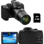 Ficha técnica e caractérísticas do produto Câmera Digital Semi-Profissional Nikon P520 18MP Zoom Óptico 42x Cartão 4 GB - Preta
