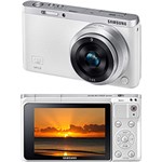 Ficha técnica e caractérísticas do produto Câmera Digital Semi-Profissional Samsung Smart NX Mini 20.5 MP com Lente 9mm + Wi-Fi + Full HD Branca