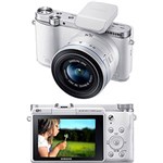 Ficha técnica e caractérísticas do produto Câmera Digital Semi-Profissional Samsung Smart NX3000 20.3MP Branca