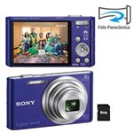Ficha técnica e caractérísticas do produto Câmera Digital Sony Cyber-shot DSC-W730 Azul com 16.1 MP, Zoom Óptico de 8x, LCD de 2,7", Foto Panorâmica 360º, Vídeos HD + Cartão SD de 8Gb