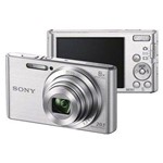 Câmera Digital Sony Cyber Shot W830 20.1MP Zoom Óptico 8x - Prata