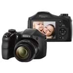 Ficha técnica e caractérísticas do produto Camera Digital Sony Dsc-h100/b Preta 16.1mp Zoom Optico de 21x LCD 3.0'' Detector de Face e Sorriso