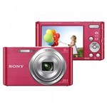 Ficha técnica e caractérísticas do produto Câmera Digital Sony DSC-W830, 20.1MP, Tela 2.7", Zoom Óptico 8x, Filma em HD, Cartão de 4GB - Rosa