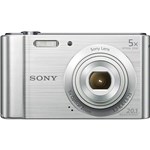 Ficha técnica e caractérísticas do produto Câmera Digital Sony W800 20.1MP 5x Zoom Óptico 29MB Foto Panorâmica Vídeos HD - Prata