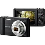 Ficha técnica e caractérísticas do produto Câmera Digital Sony W800 20.1MP, 5x Zoom Óptico, Foto Panorâmica, Vídeos HD - Preto
