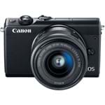 Câmera DSLR Canon EOS M100, 24.2MP, 3.0", Wi-Fi, Kit EF-M15-45 IS STM - Preta