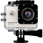 Ficha técnica e caractérísticas do produto Câmera Esportiva Navcity NG-100 Prata 12MP Full HD + Case à Prova D'água 30m + Selfie Stick