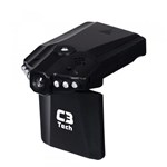 Ficha técnica e caractérísticas do produto Câmera Filmadora para Carro Veicular Hd Cv303 Preto C3 Tech