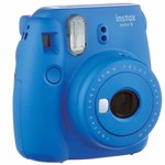 Ficha técnica e caractérísticas do produto Câmera Fotográfica Instantânea Fujifilm Instax Mini 9 Azul Cobalto com Flash e Espelho para Selfie