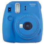 Ficha técnica e caractérísticas do produto Câmera Fotográfica Instantânea Fujifilm Instax Mini 9 Azul Cobalto com Flash e Espelho para Selfie