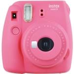 Ficha técnica e caractérísticas do produto Câmera Fotográfica Instantânea Fujifilm Instax Mini 9 Rosa Flamingo com Flash e Espelho para Selfie