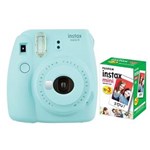 Ficha técnica e caractérísticas do produto Câmera Instantânea Fujifilm Instax Mini 9 Azul Aqua + Pack 30 Fotos