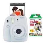 Ficha técnica e caractérísticas do produto Câmera Instantânea Fujifilm Instax Mini 9 Branco Gelo + Pack 20 Fotos
