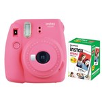 Ficha técnica e caractérísticas do produto Câmera Instantânea Fujifilm Instax Mini 9 Rosa Flamingo + Pack 30 Fotos