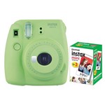 Ficha técnica e caractérísticas do produto Câmera Instantânea Fujifilm Instax Mini 9 Verde Lima + Pack 30 Fotos