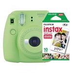 Ficha técnica e caractérísticas do produto Câmera Instantânea Fujifilm Instax Mini 9 Verde Lima + Pack 10 Fotos