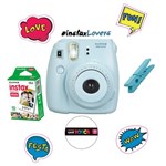 Ficha técnica e caractérísticas do produto Câmera Instantânea Fujifilm Kit Festa Instax Mini 8 - Azul