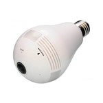 Ficha técnica e caractérísticas do produto Camera Lampada Led Wifi IP Panoramica 360 Espiã