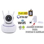 Ficha técnica e caractérísticas do produto Câmera Ip Hd 720 Sem Fio Wifi Antena Acompanha 1 Alarme Sono Bivolt