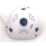 Câmera Ip HD Panorâmica 360 WiFi Lente Olho de Peixe 1,3mp