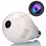 Ficha técnica e caractérísticas do produto Camera Ip Seguraca Lampada Panoramica Espia - Vr Camera