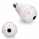 Ficha técnica e caractérísticas do produto Camera Ip Seguraca Lampada Vr 360 Panoramica Espia Wifi - Vr Camera