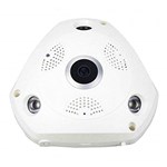 Ficha técnica e caractérísticas do produto Camera Ip Seguranca HD 360 Wifi Lente Olho de Peixe 1,3 MP