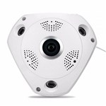 Ficha técnica e caractérísticas do produto Câmera IP Wifi Jortan VR CAM 360 Panorâmica HD 960p Áudio Entrada Crt 32Gb