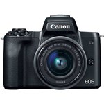 Ficha técnica e caractérísticas do produto Camera M50 + Lente 15-45 - Canon