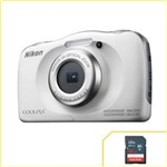 Ficha técnica e caractérísticas do produto Câmera Nikon à Prova D`água Wifi Coolpix W100 Branca