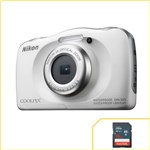 Ficha técnica e caractérísticas do produto Câmera Nikon à Prova D'água Wifi Coolpix W100 Branca