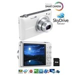 Ficha técnica e caractérísticas do produto Câmera Samsung Smart ST150F Branca - Wi-Fi Embutido, 16.2 Megapixels, 5x Zoom Óptico, Vídeos HD, Estabilização Digital de Imagem + Cartão 4GB