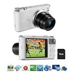 Ficha técnica e caractérísticas do produto Câmera Samsung Smart WB350F Branca – 16.3MP, LCD Touch de 3.0" , 21x Zoom Óptico, Wi-Fi e NFC, Estabilizador de Imagem, Vídeo Full HD e Cartão de 8GB