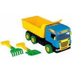 Ficha técnica e caractérísticas do produto Caminhão Super Caçamba Azul - Magic Toys