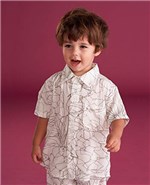 Ficha técnica e caractérísticas do produto Camisa Abacaxi Cinza Infantil 2