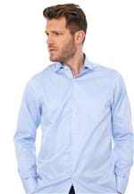 Ficha técnica e caractérísticas do produto Camisa Azzaro Slim Listrada Azul/Branca