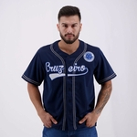 Ficha técnica e caractérísticas do produto Camisa Baseball Cruzeiro Marinho