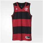 Ficha técnica e caractérísticas do produto Camisa Basquete Flamengo Adidas Regata Listrada 2017