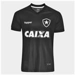 Ficha técnica e caractérísticas do produto Camisa Botafogo Ii 2018 S/n° Torcedor Topper Masculina Preta 4201565-1... (M)