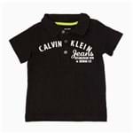 Ficha técnica e caractérísticas do produto Camisa Calvin Klein Polo Preta