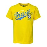 Ficha técnica e caractérísticas do produto Camisa Cbf Brasil Infantil - G - AMARELO