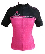Ficha técnica e caractérísticas do produto Camisa Ciclismo HUPI Rosa Love Bike