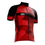 Ficha técnica e caractérísticas do produto Camisa Ciclismo Refactor ABSTRACT Vermelho