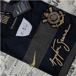 Ficha técnica e caractérísticas do produto Camisa Corinthians Oficial Preta Torcedor 2018/19 Ayrton Senna Original