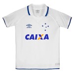Ficha técnica e caractérísticas do produto Camisa Cruzeiro Oficial 2 2017 Juvenil Umbro Branca
