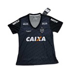Ficha técnica e caractérísticas do produto Camisa Feminina Atlético Mineiro Treino Topper Cinza 2018