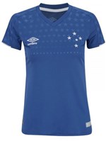 Ficha técnica e caractérísticas do produto Camisa Feminina Cruzeiro Jogo 1 Umbro 2019