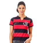 Ficha técnica e caractérísticas do produto Camisa Feminina Flamengo Fla Tri Zico - Braziline